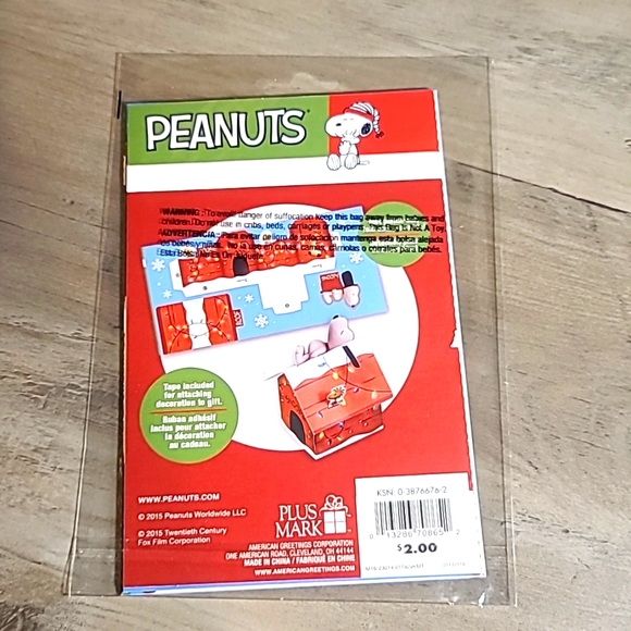 ⭐️ Peanuts' The Peanuts Movie 3-D Gift Decoration 2015 - Picture 4 of 8